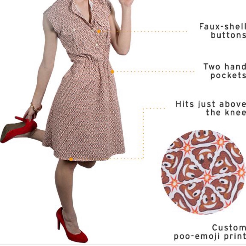 It’s a POOP dress!!  Size M, from Betabrand.